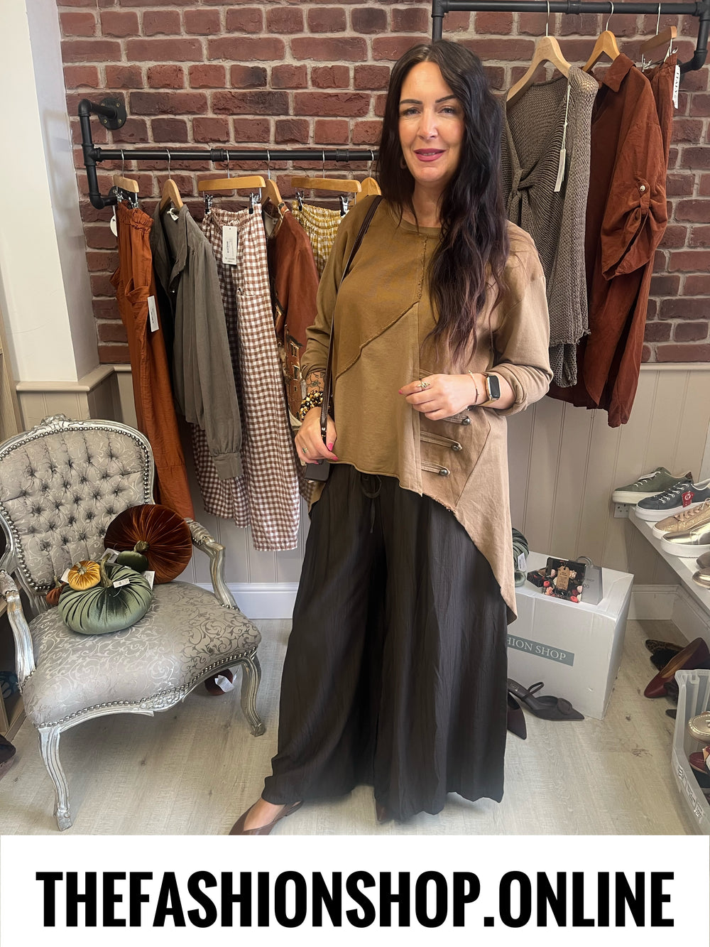 Tess tan military tunic 14-20