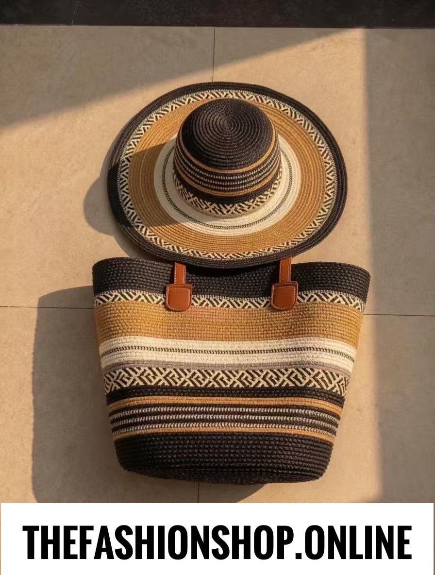 The Zanzibar Straw Hat and Bag set
