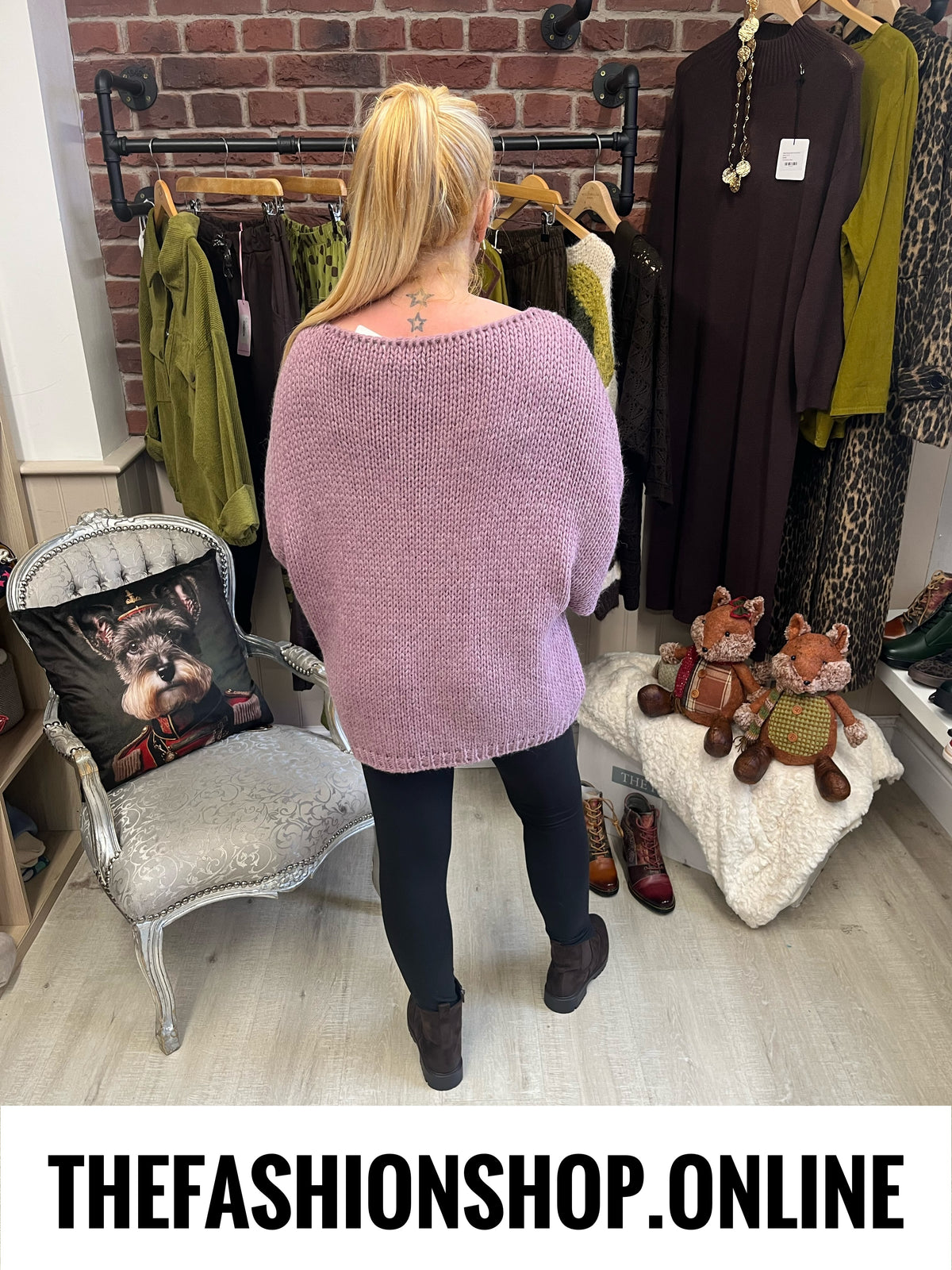 Diva clover pink alpaca mix jumper 12-18