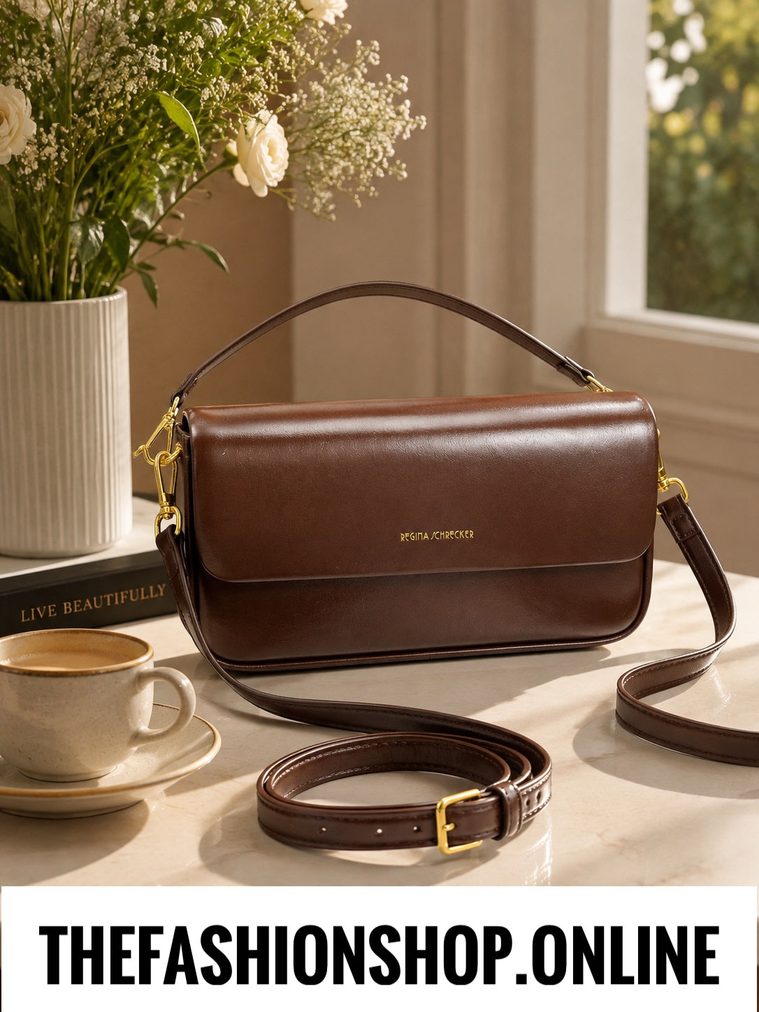 The Vienna Bag in Brown Two Strap Options