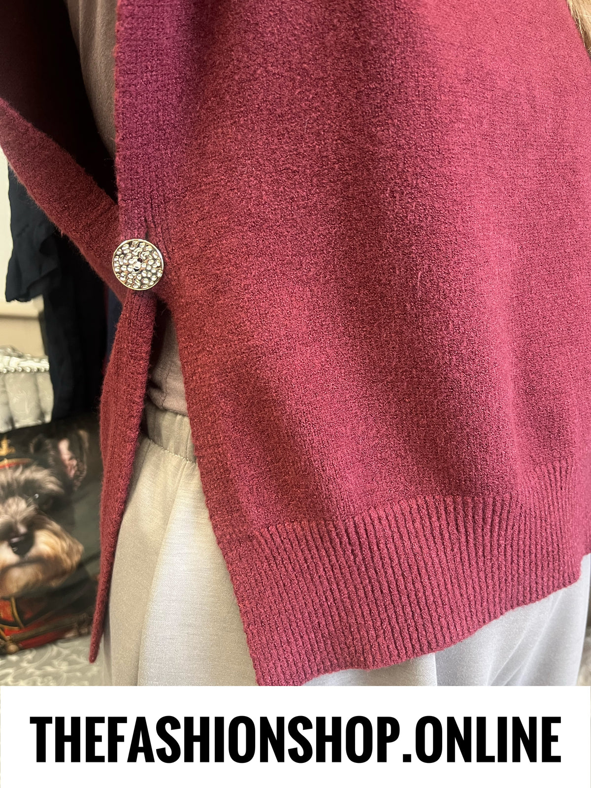 Celia wine layering knit 8-16