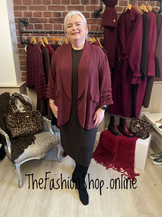 Helena wine lightweight jacket 14-22