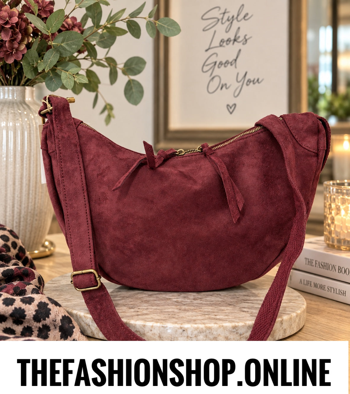 The Harlow Bag In Damson