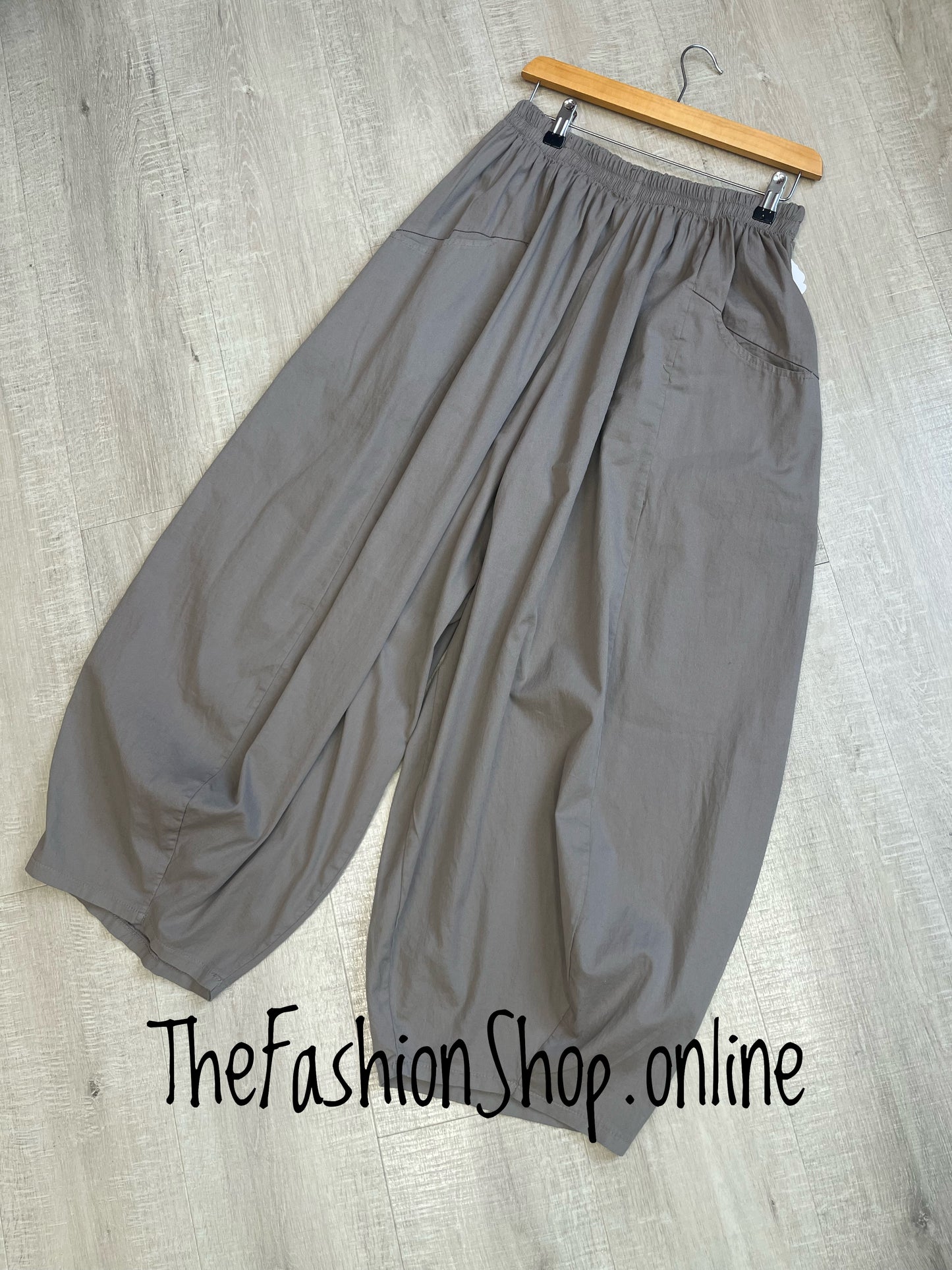 Brooke mocha barrel leg trousers 10-22