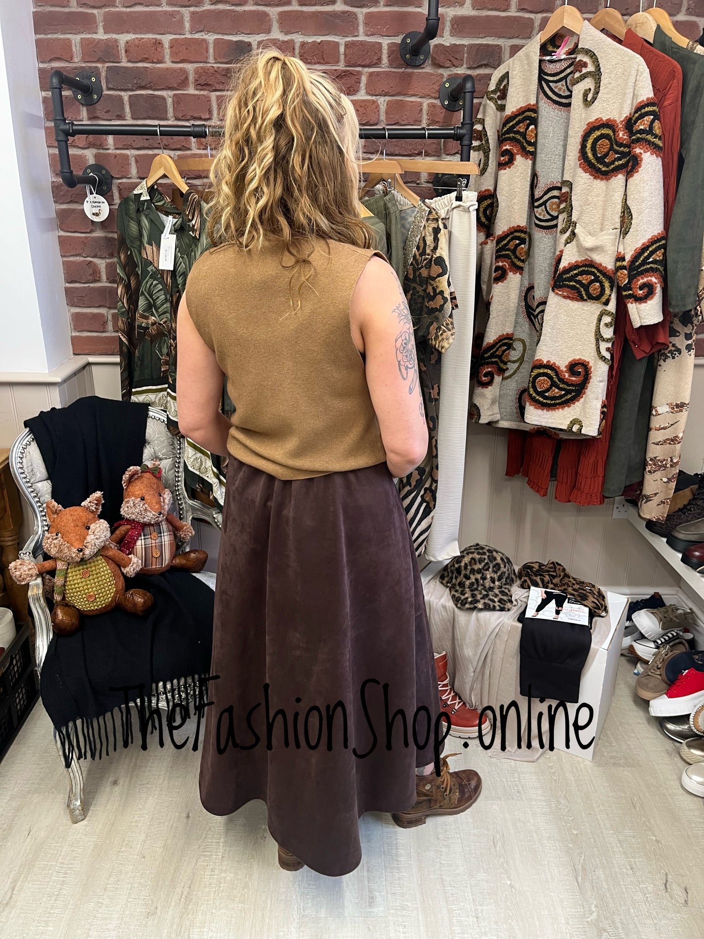 Charlie camel waistcoat 8-12