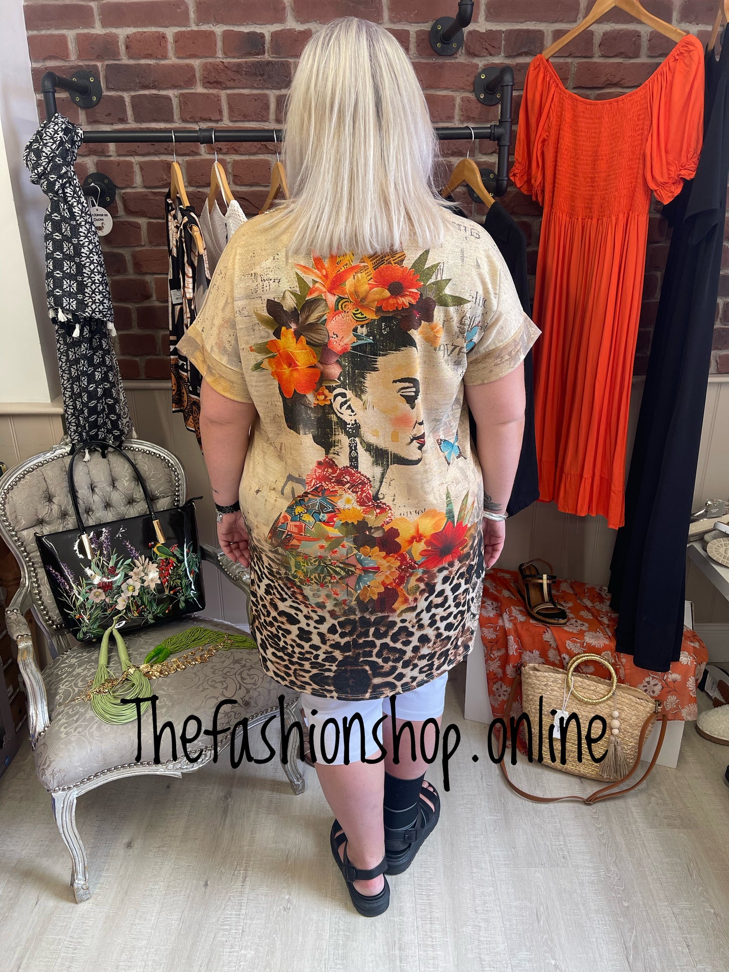 Saskia portrait shimmer tunic dress 12-18