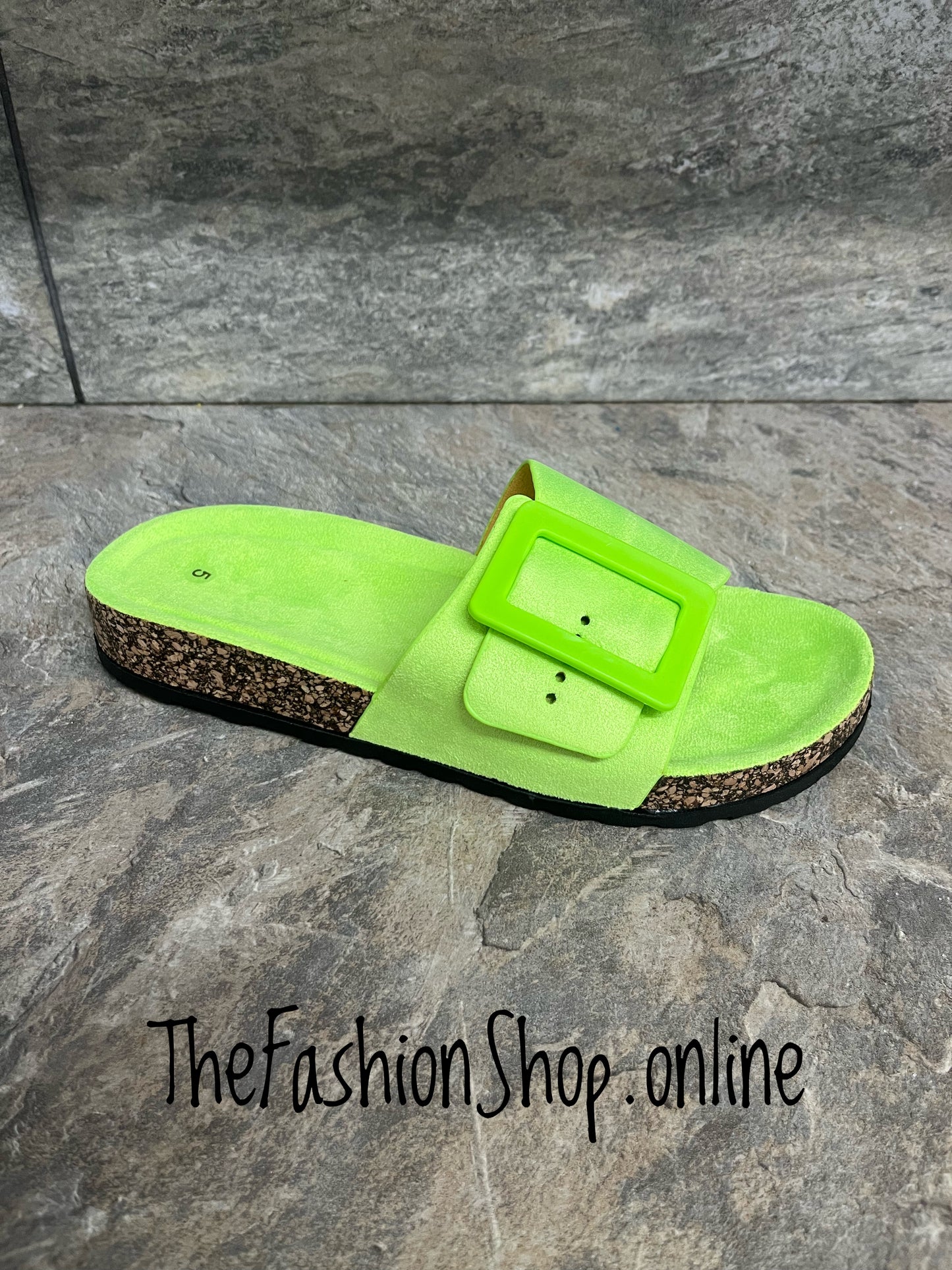 Dr Keller Brenda green sliders sizes 3-8 (36-41)