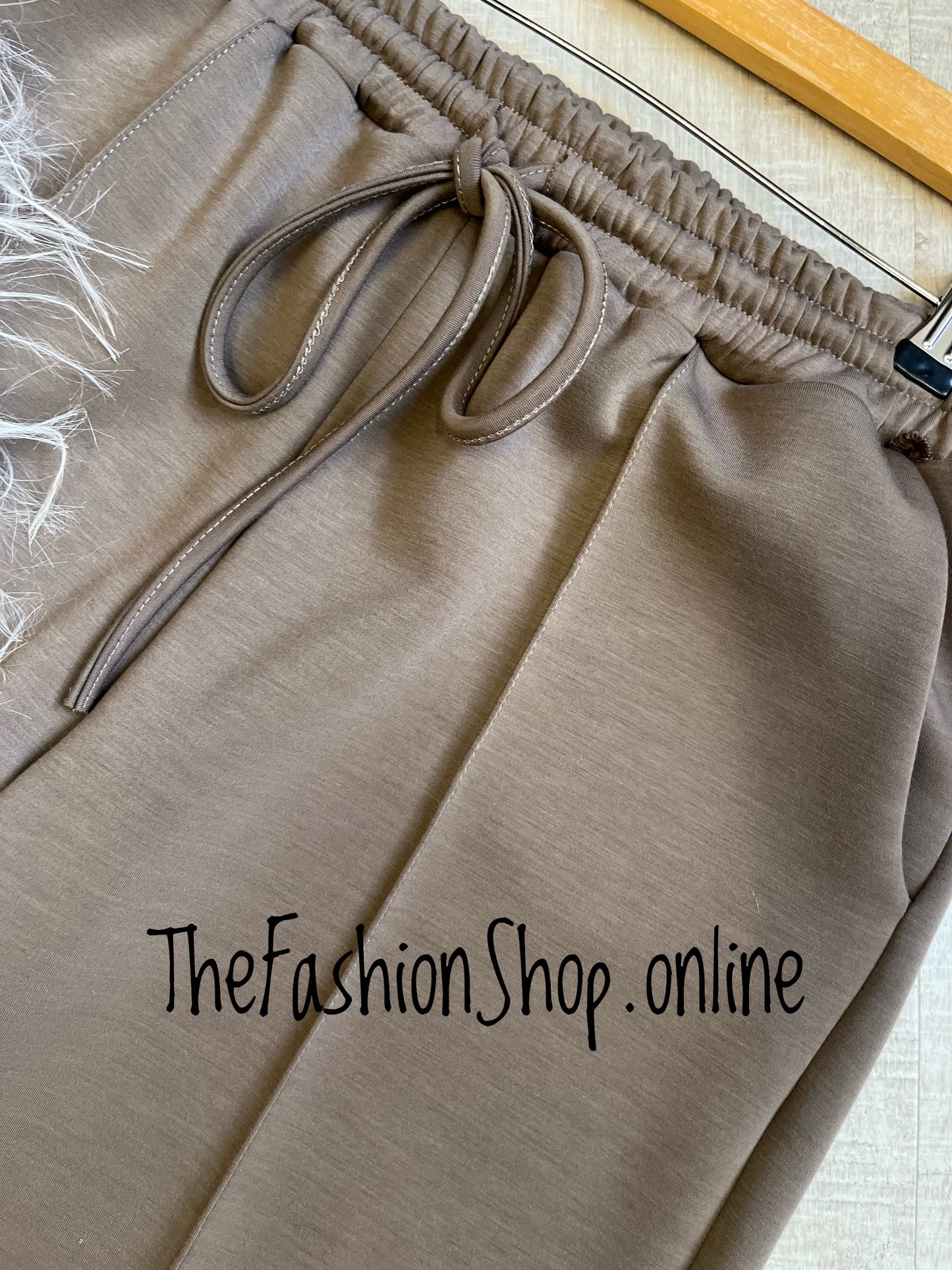 Penelope dark mocha front seam jogger 10-16