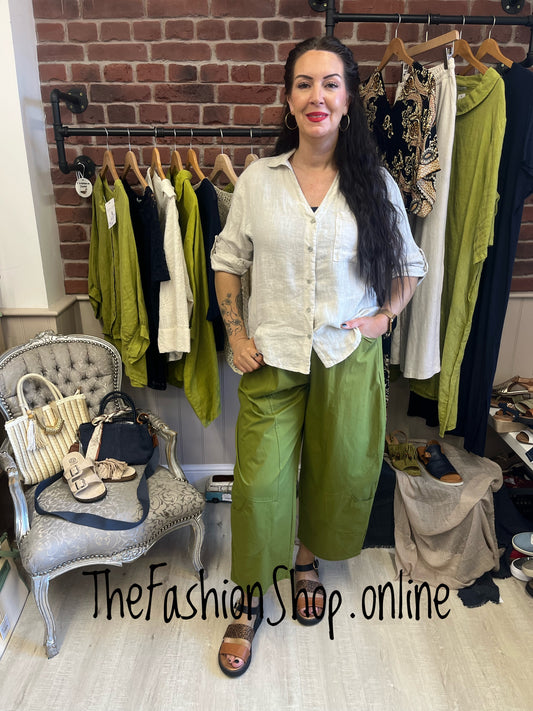 Nadine beige linen shirt/jacket 10-16