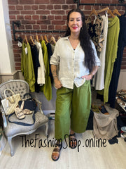 Nadine beige linen shirt/jacket 10-16