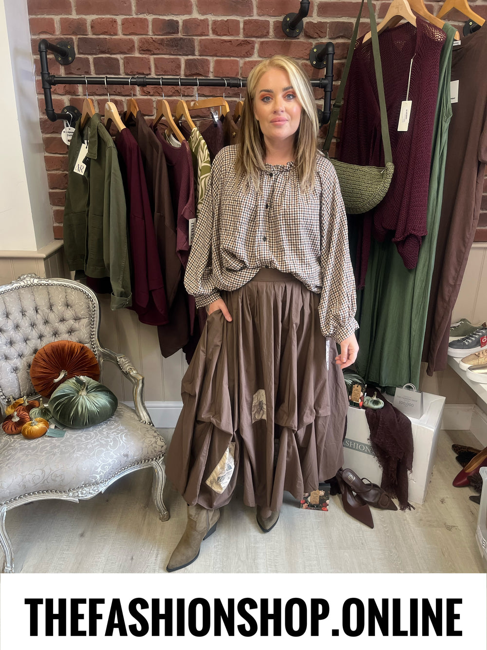 Denver brown volume skirt 8-12
