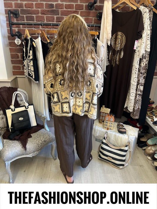 Carrie patterned crochet cardigan 8-16