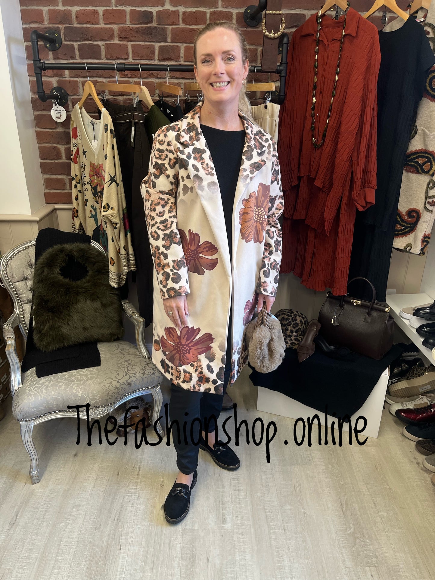 Carmen Autumn leaves duster jacket 8-18
