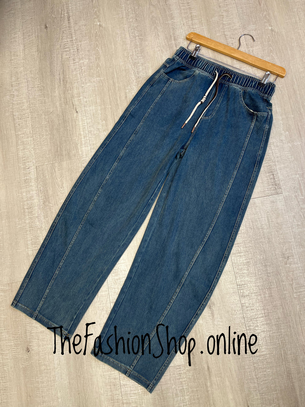 Zara denim blue balloon jeans sizes 8-14