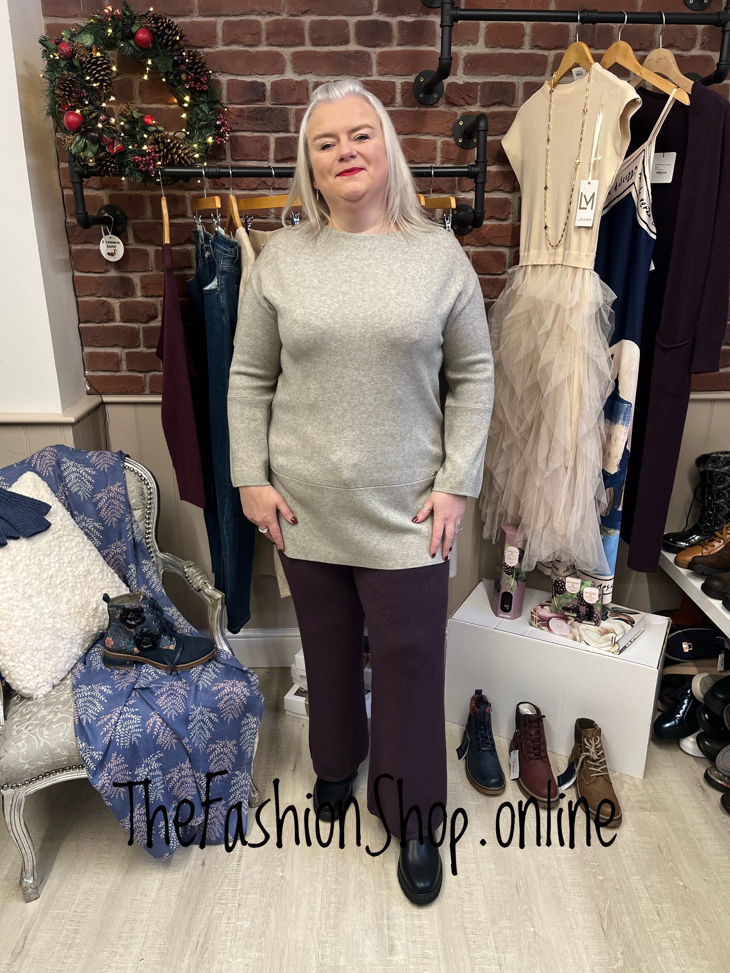 Lola beige cashmere mix jumper 12-18