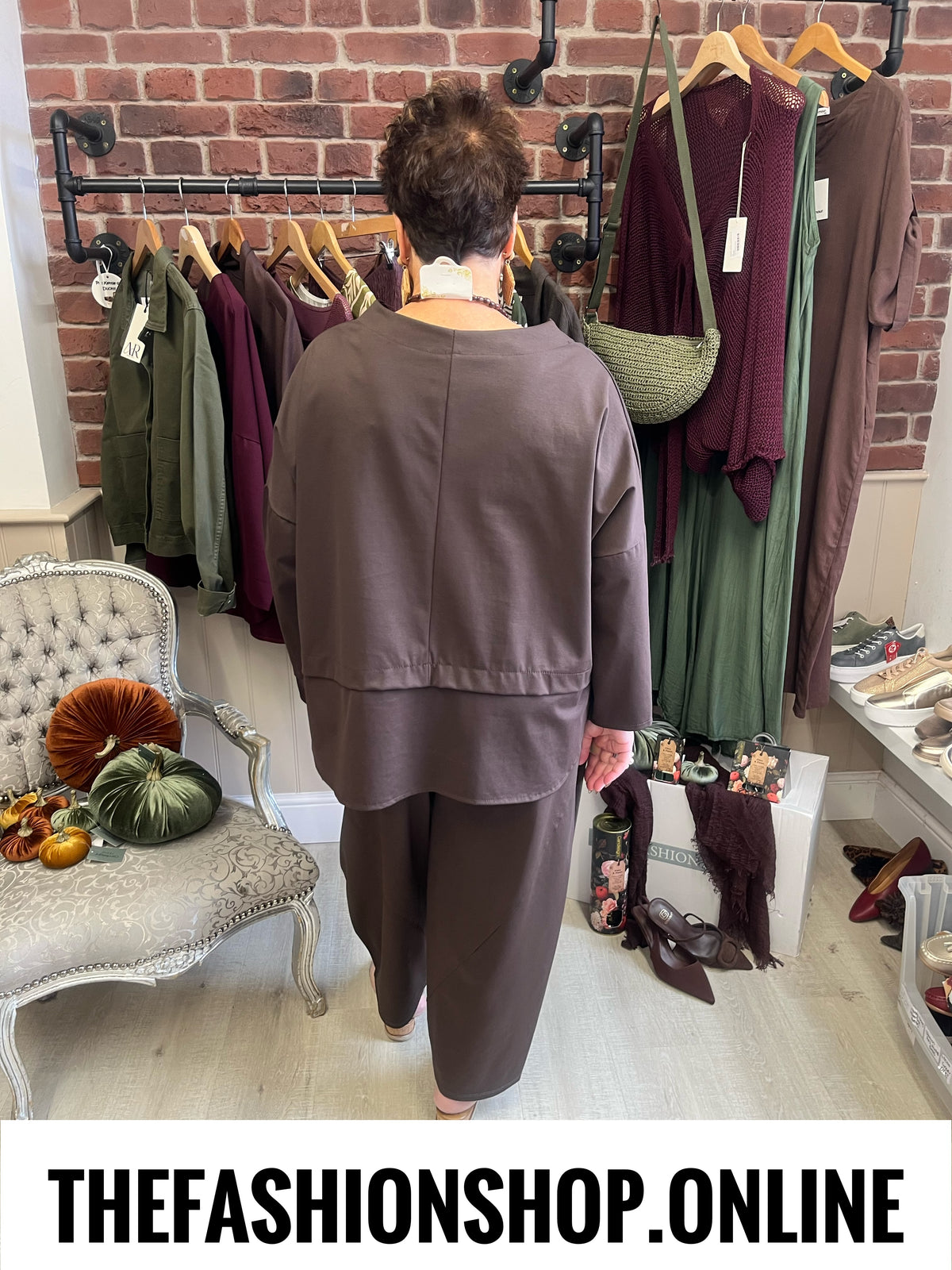 Ellie brown balloon trousers 10-18