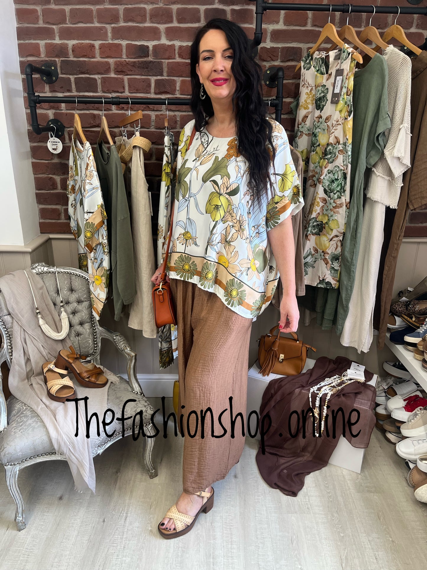 Keely flower print top 14-18