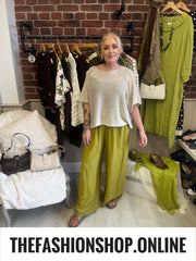 Sammy beige fine knit top 10-20