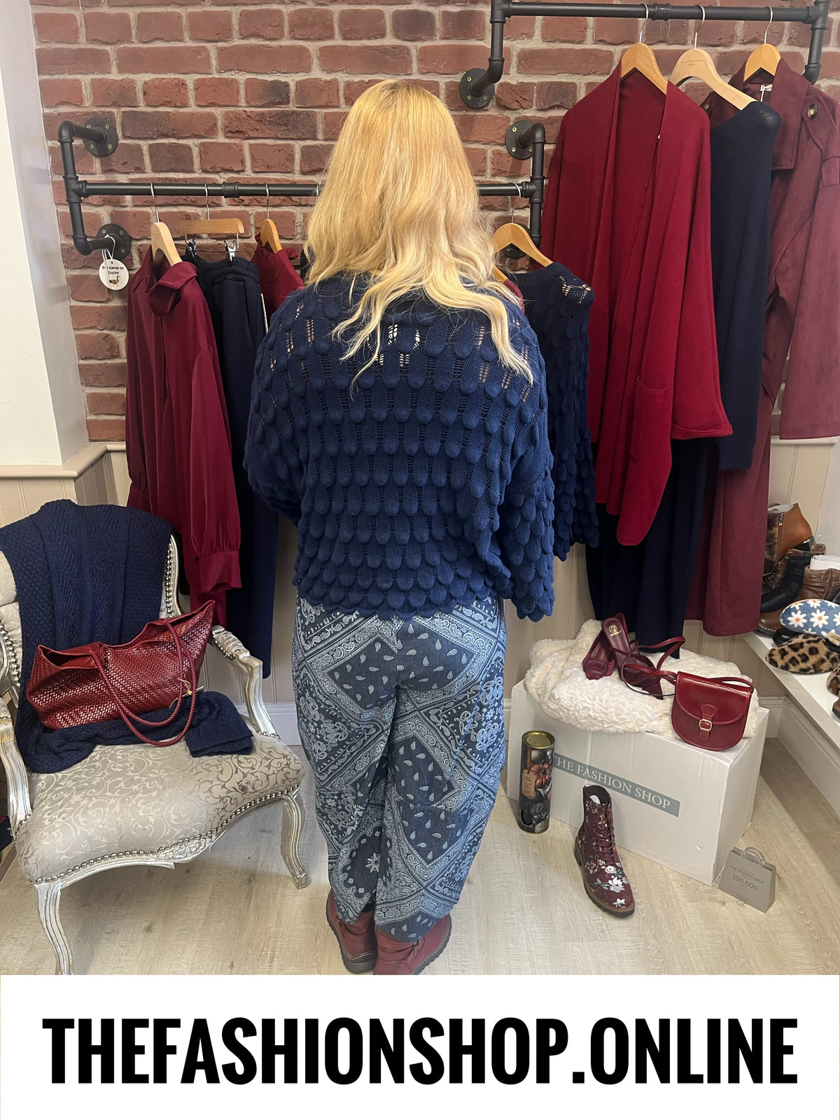 Eloise navy petal jumper 8-16