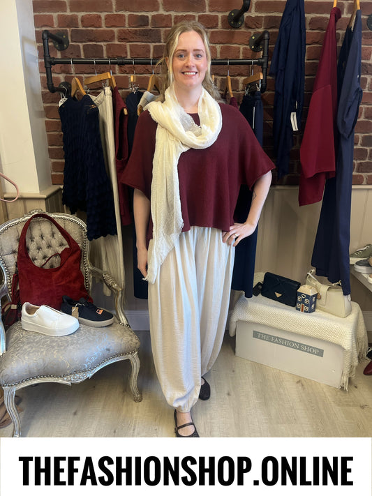 Alice Beige Harem Trousers 10-18