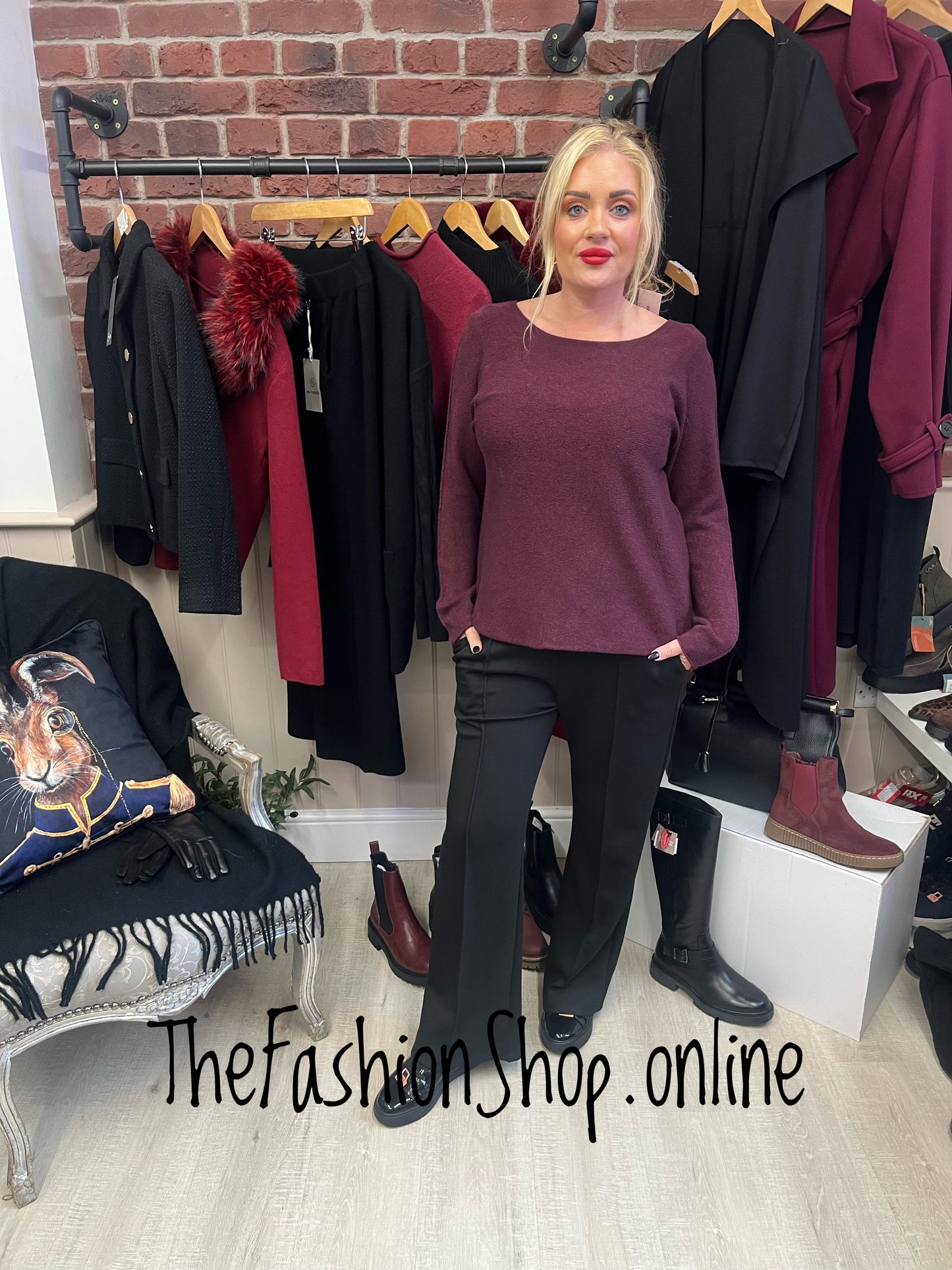 Amy merlot soft jumper 8-16