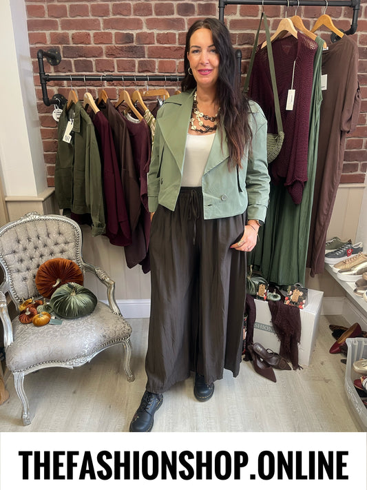 Jamie khaki trench jacket 8-16