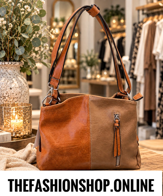 The Autumn Berry Bag in Tan and Taupe