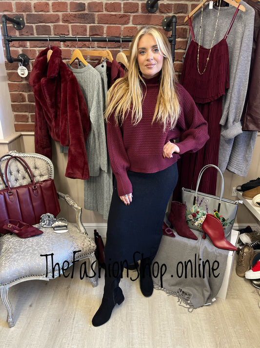 Colette wine jumper 8-14