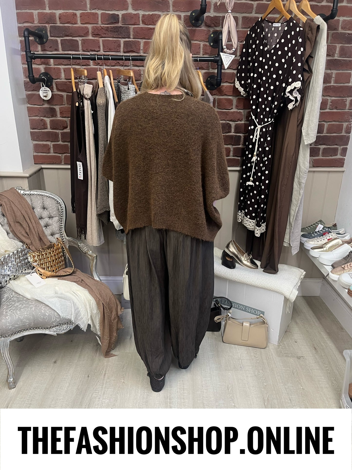 Zeta Otto brown wool mix jumper 10-18