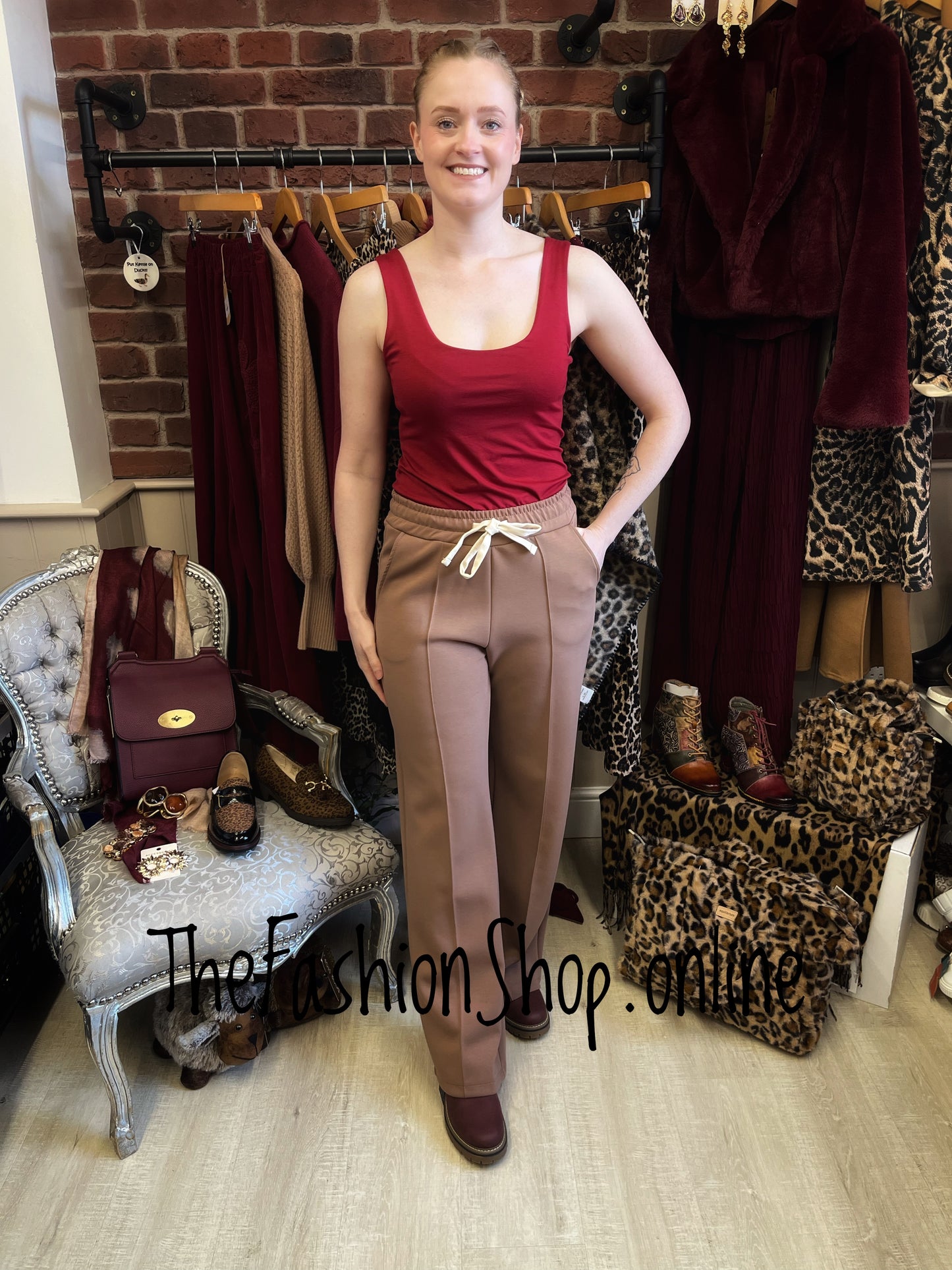 Zena Camel Casual Trouser 8-14