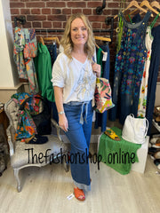 Lucia denim blue wide leg jeans 10-14