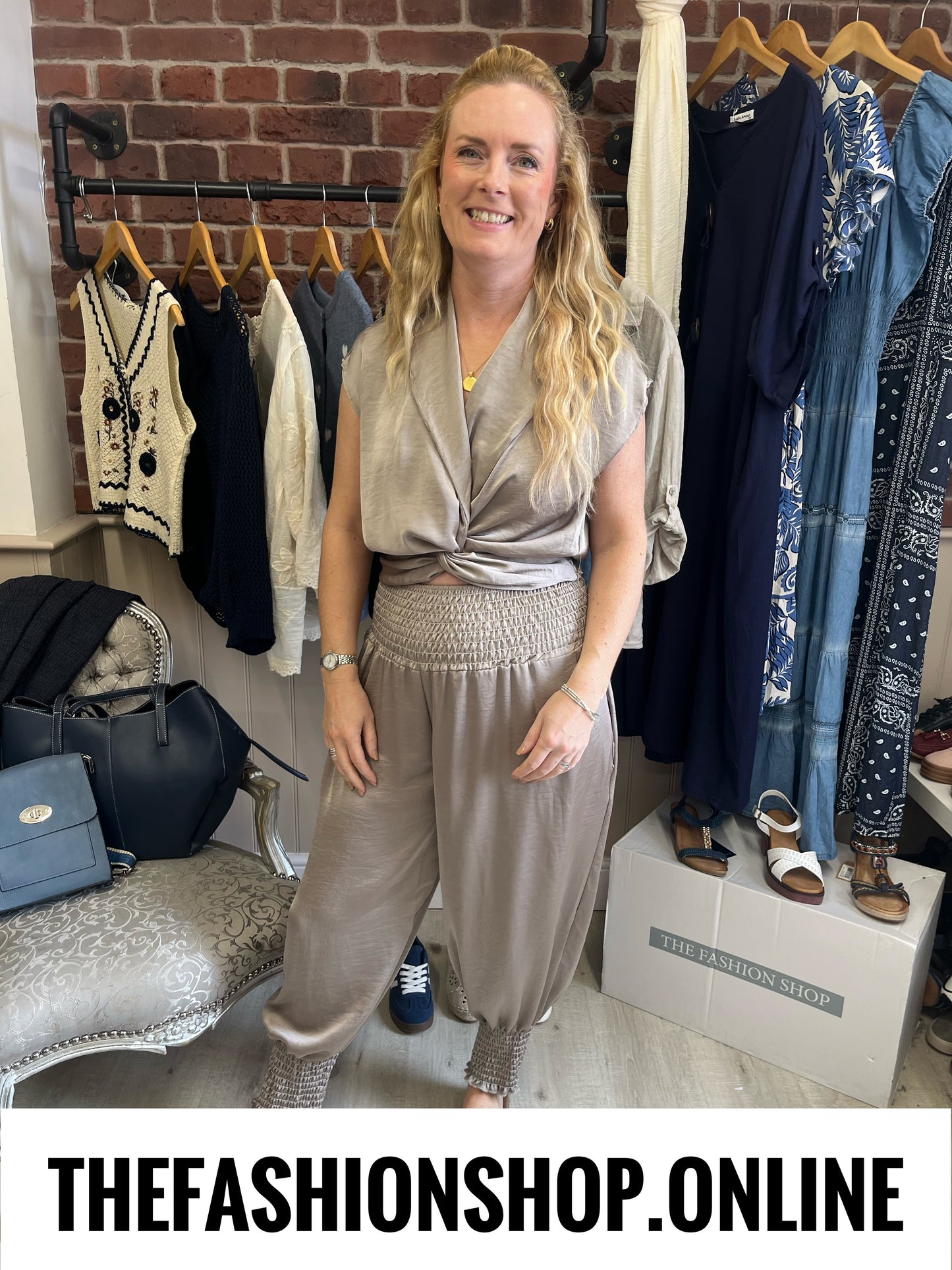 Lena mocha cuffed trousers 8-14