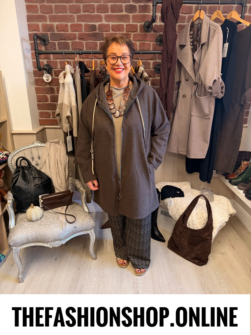 The Mila Coat in Brown