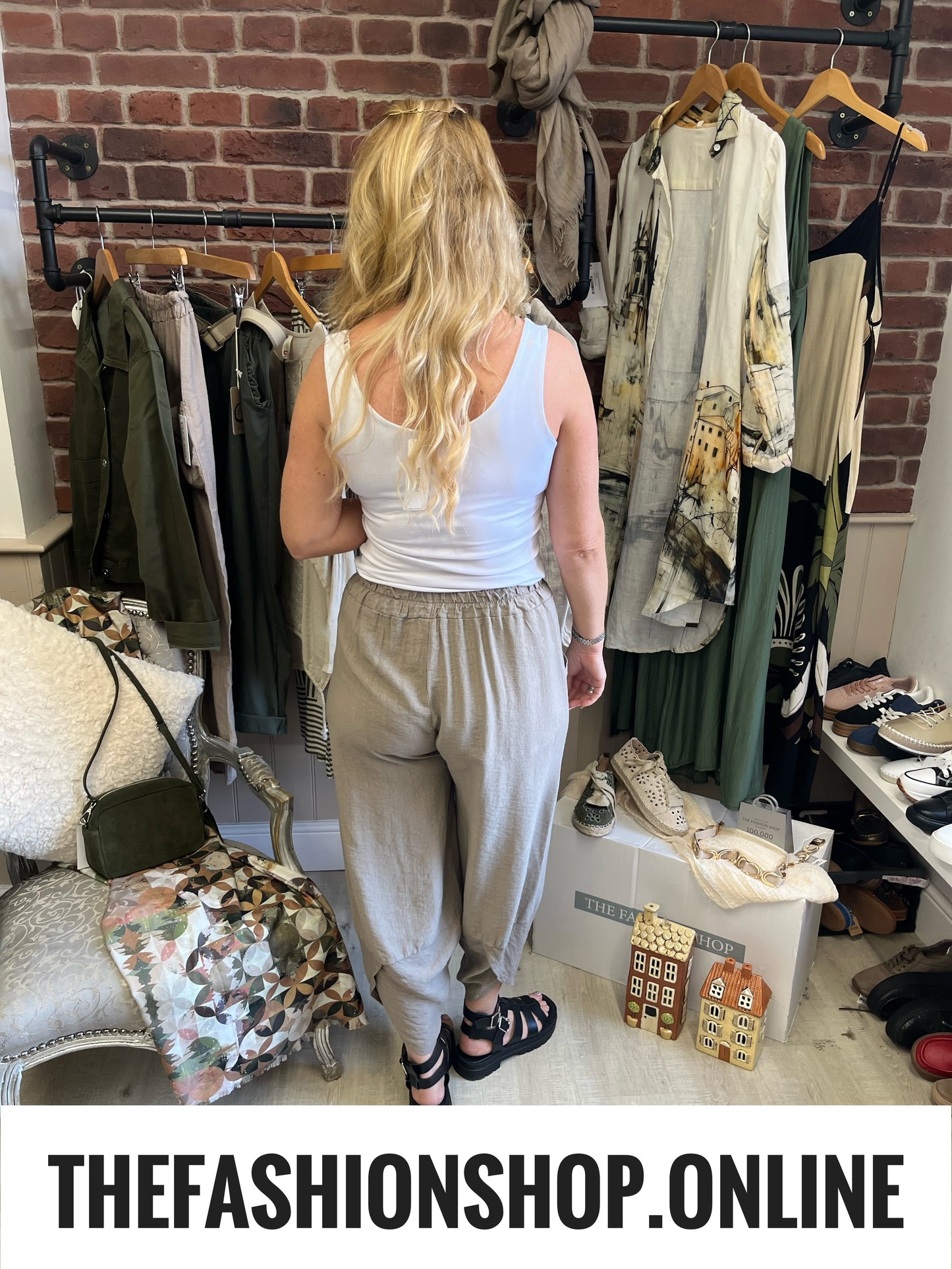 Jessie mocha tulip hem trousers 8-16