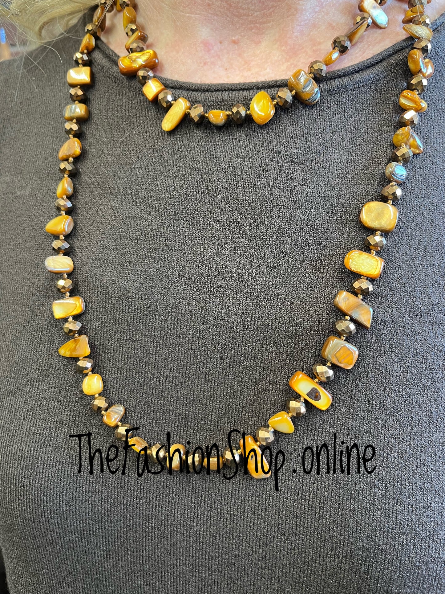 Tan Gems Necklace