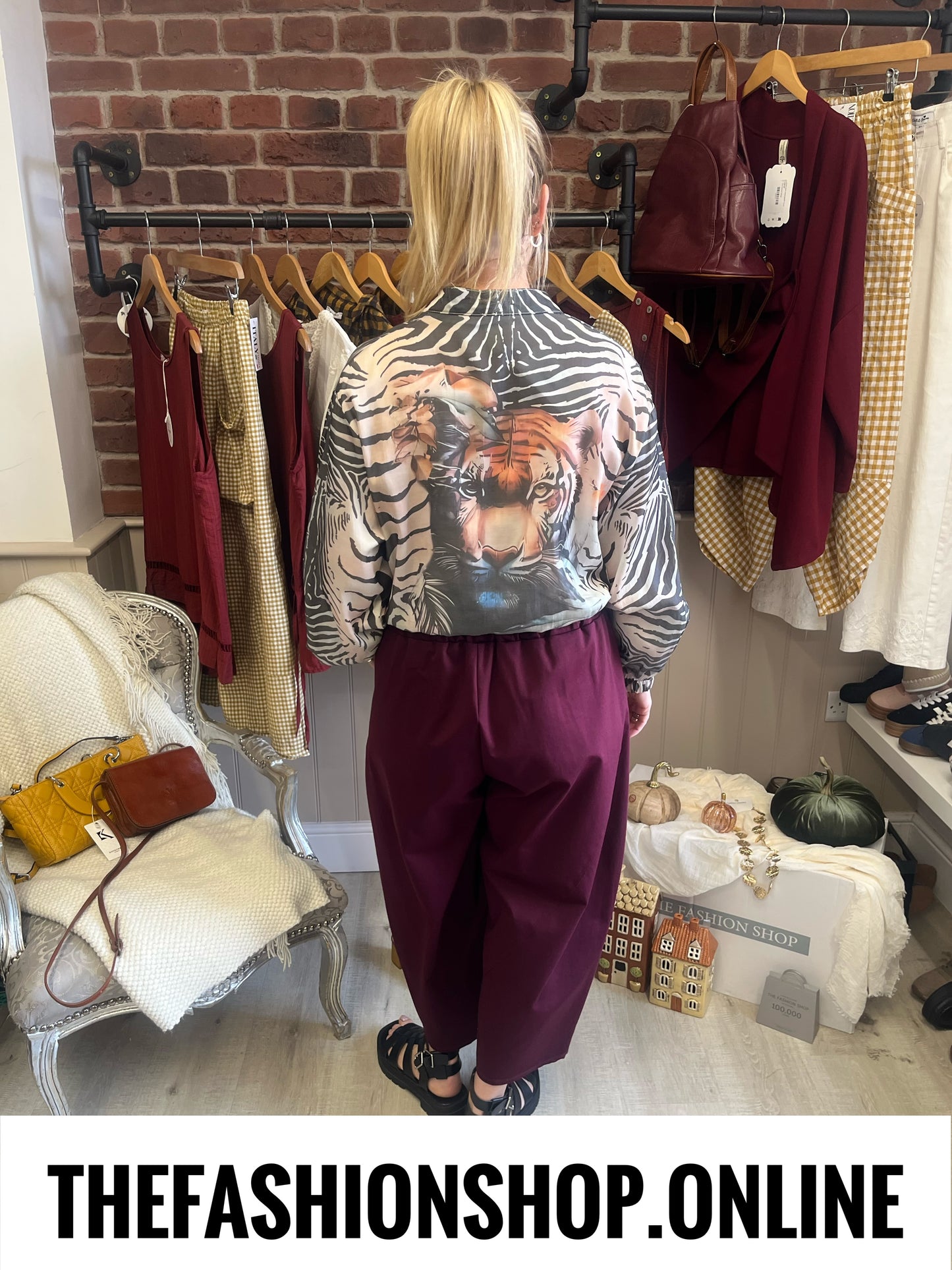Ellie wine balloon trousers 10-18