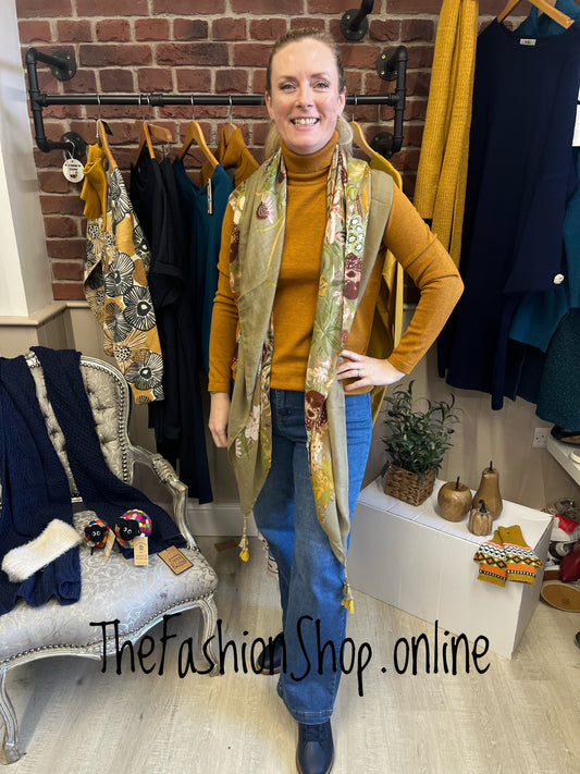 Mustard roll neck jumper sizes 10-16