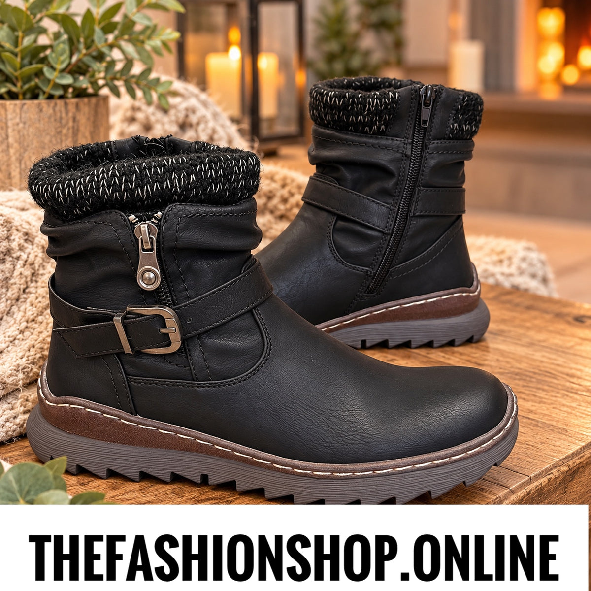 Parker black ankle boots sizes 3-8 (36-41)