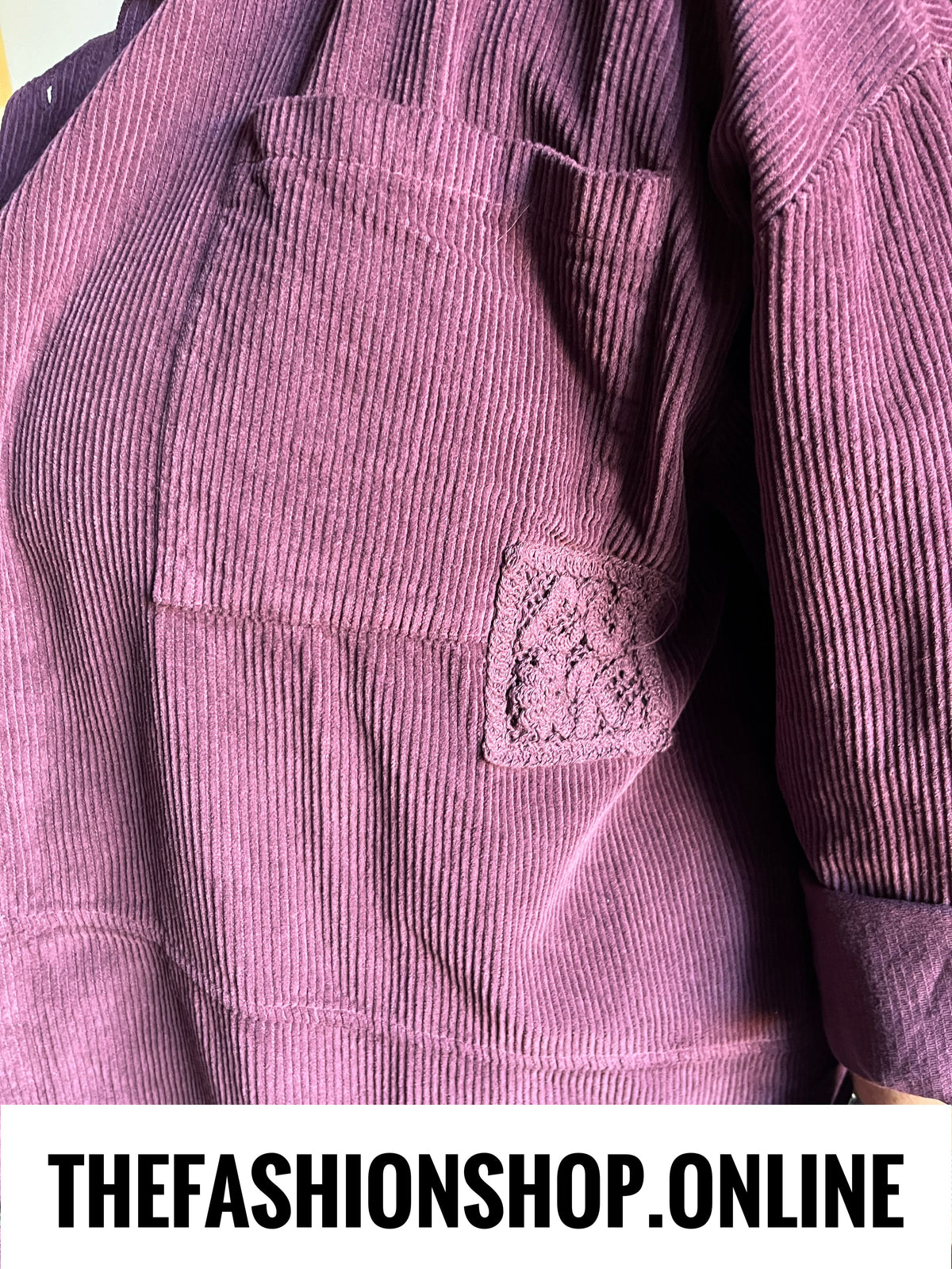 Frankie mulberry cord shacket 12-20
