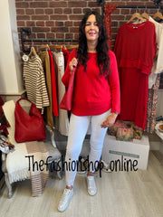 Red soft jumper 10-16