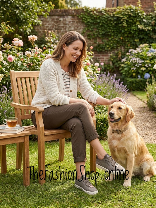 Jana stone vegan step in trainers sizes 4-8 (37-42)