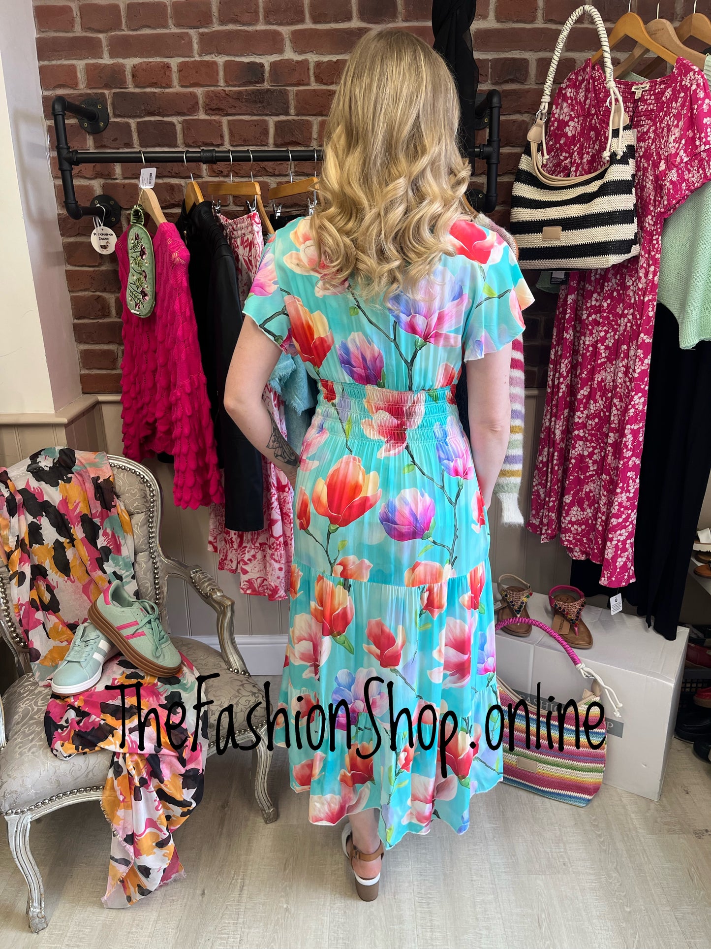 Harmony Blossom Breeze printed Maxi dress 10-18