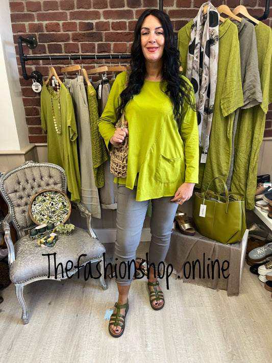 Maya lime pocket top 12-18