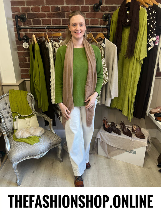 Dina green soft jumper 8-16