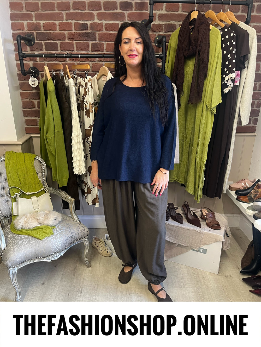 Esme Navy soft jumper 16-22