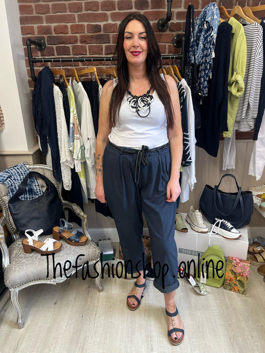 Anya navy trousers with belt 14-18