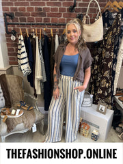Lizzy brown cropped linen jacket 8-14