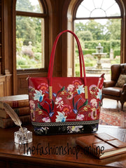 Exotic garden bag in Red