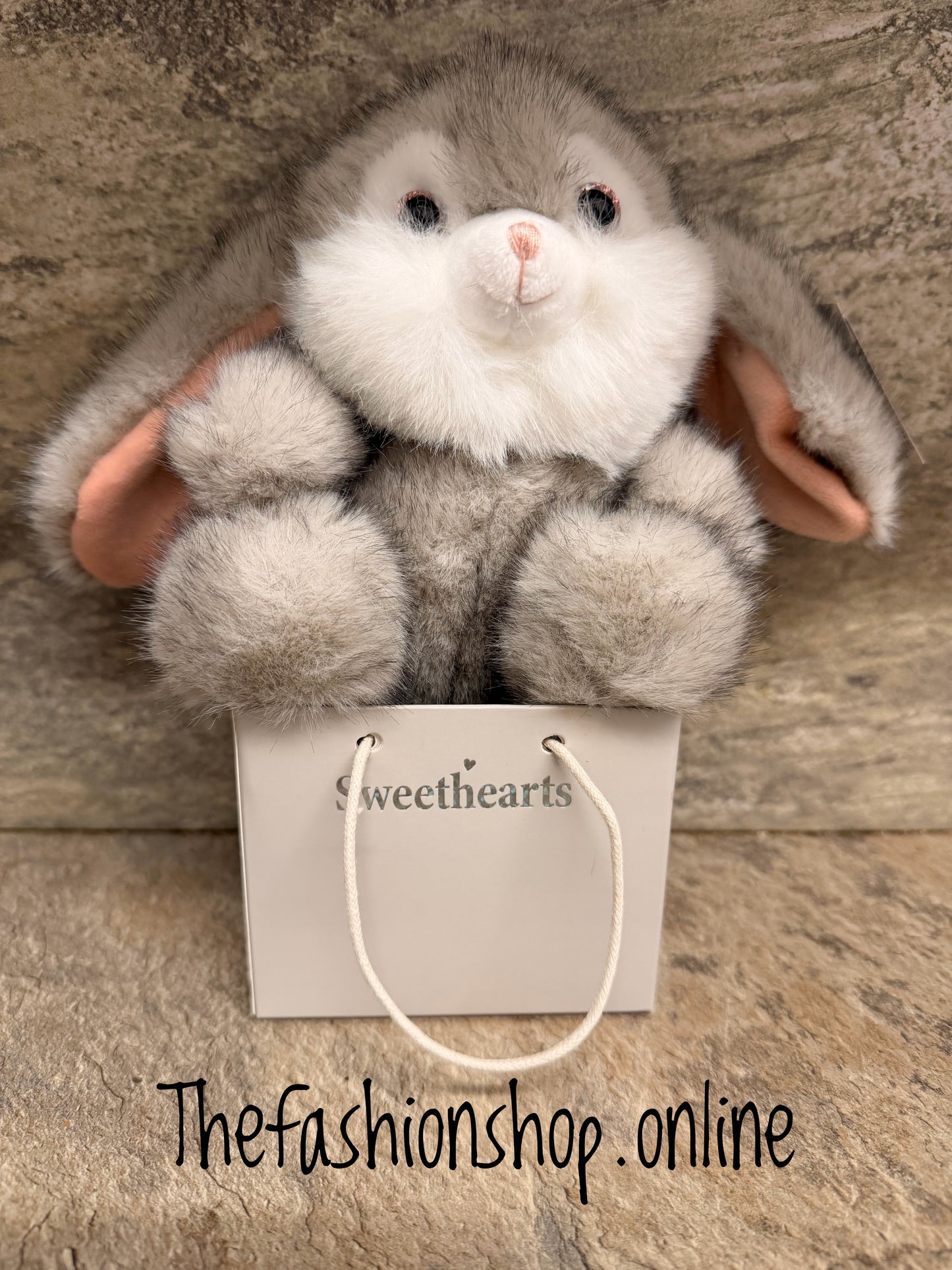 Grey Sweethearts Bunny in Gift Box