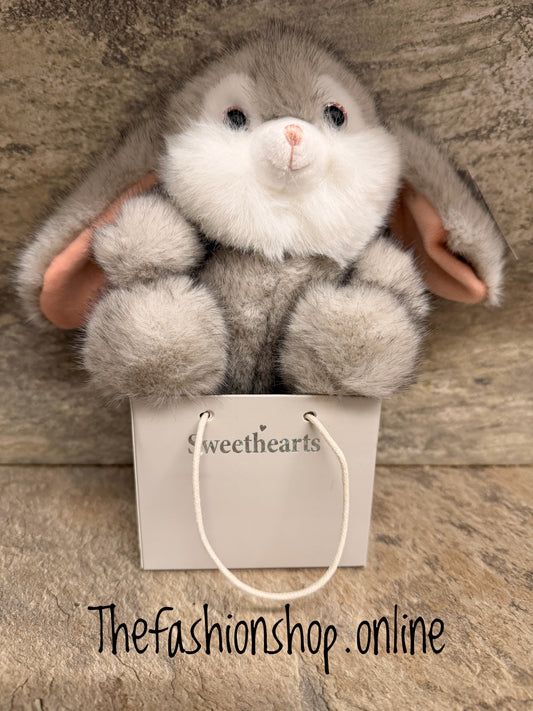 Grey Sweethearts Bunny in Gift Box